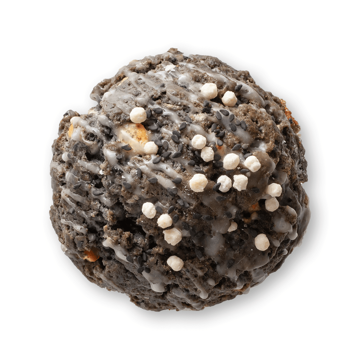 Large Baked Black Sesame White Chocolate Scone